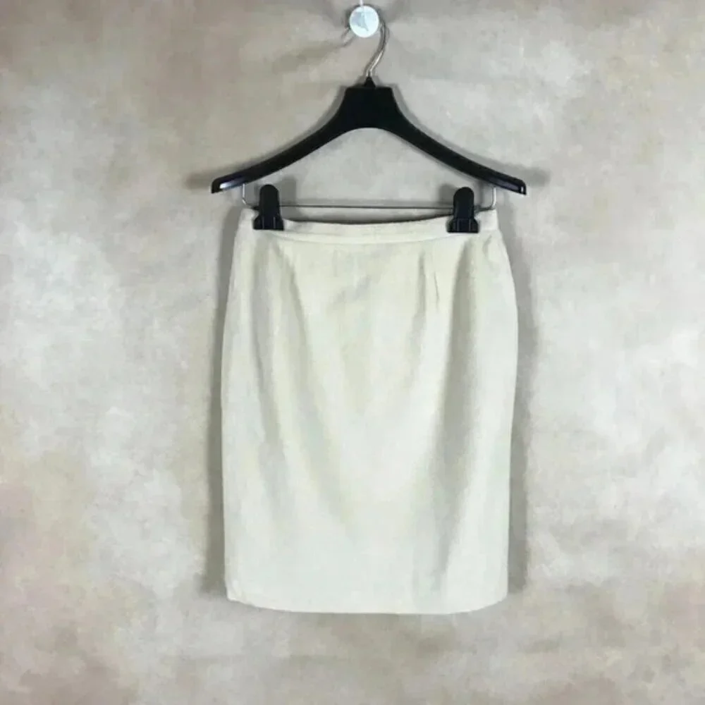 Colour Eighteen Vintage Wool Cashmere Pencil Skirt Size 8 - Picture 4 of 8